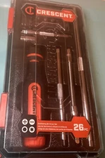 Crescent Ratcheting Bit Driver Set 26Pc