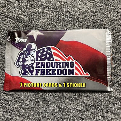 2001 Topps Enduring Freedom Sealed Trading Card Pack NEW! Collectible Rare Cards
