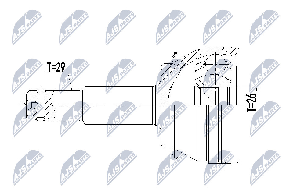 NPZ-NS-092 NTY Joint Kit, drive shaft for NISSAN,RENAULT