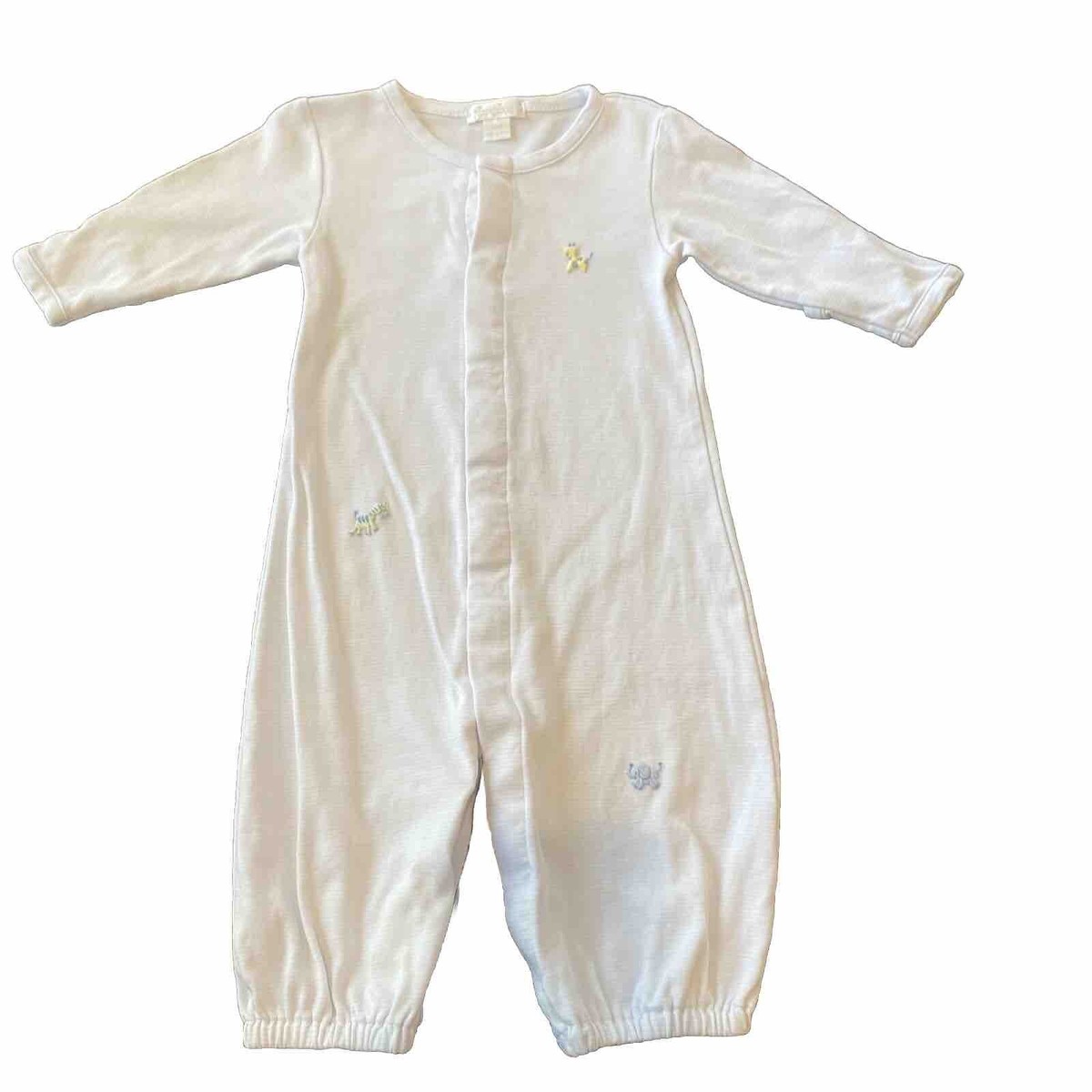 Bay Boys Kissy Kissy Premier Giraffe Elephant Pajamas On Piece Small 3-6  Months