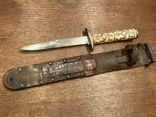 WWII WW2 Case M3 theater knife with Viner Bros M6 sheath modified 