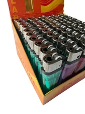 200 Disposable Butane Lighters – Bulk Wholesale Flame, Assorted Colors
