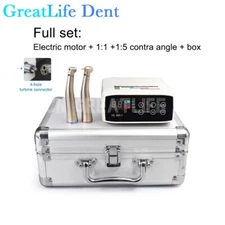 Dental Electric LED Brushless 200000RPM Micro Motor /1:5 1:1 Handpiece GreatLife