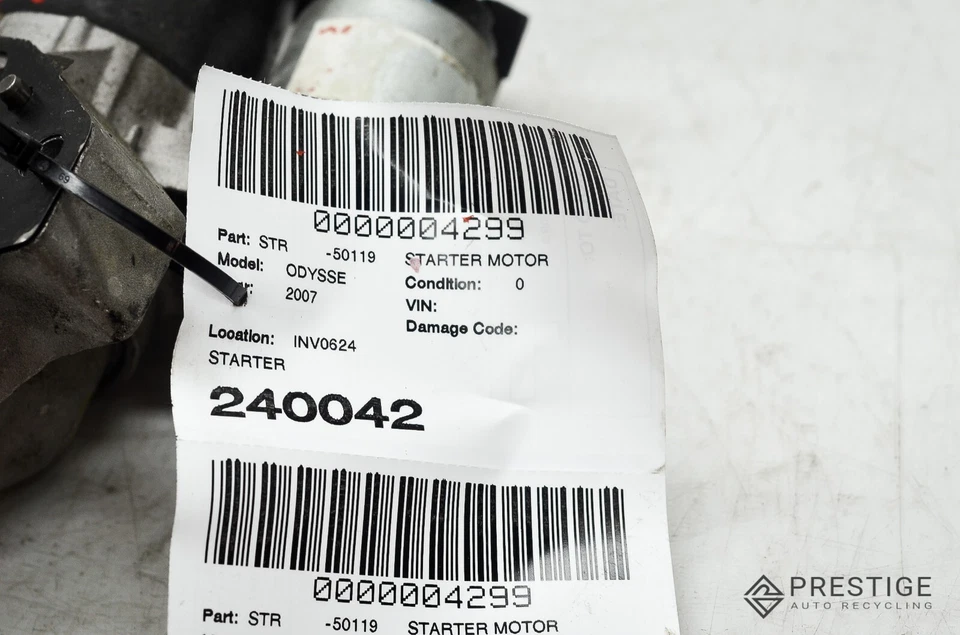 Honda Odyssey 2005-2010 motor arranque motor montaje OEM Foto 4 de 4