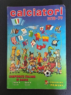 1978 PANINI FOOTBALLERS ALBUM 79 EMPTY GREAT WITH INSERTS