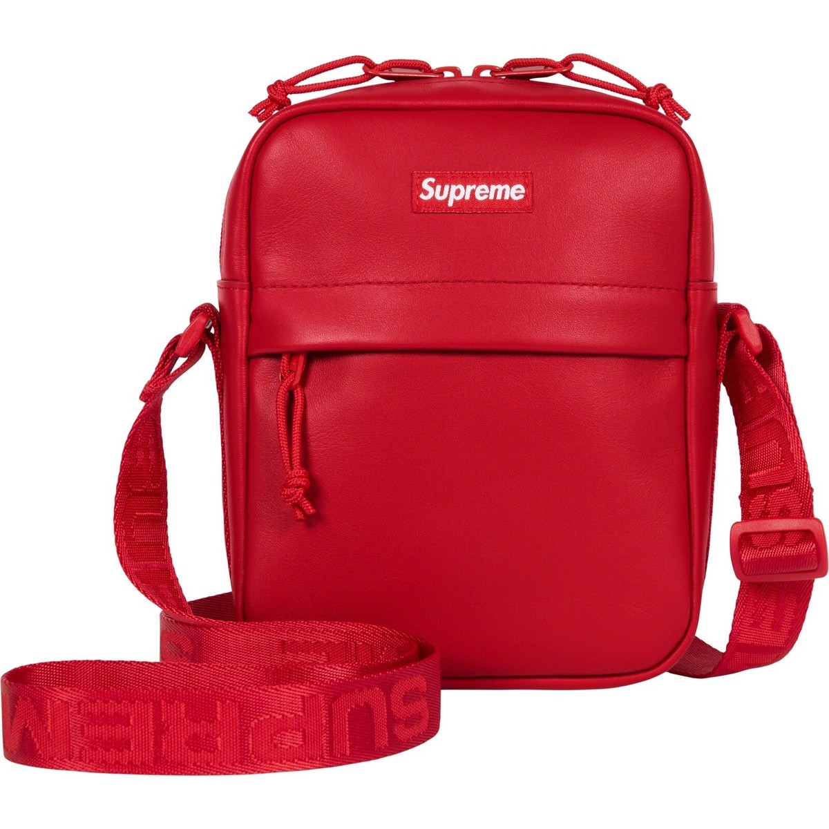 Supreme Cowhide Leather Shoulder Bag. Red. Brand New DSWT Supreme Cowhide Leather Shoulder Bag. Red. Brand New DSWT