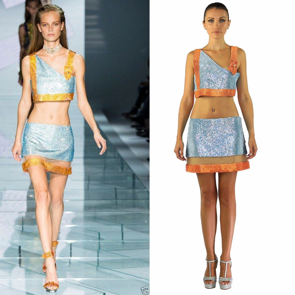 Versace prive top