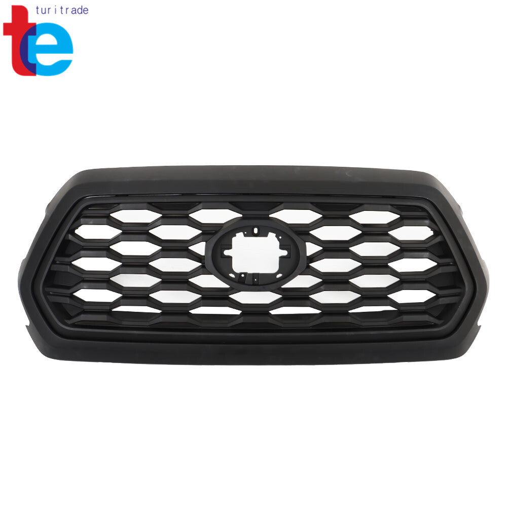 To1200408 Matte Black Front Upper Grille Grill Assembly For Toyota Tacoma 2016 ...
