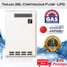 Takagi 26l 6 Star Ng/lpg Continuous Flow Gas Hot Water Heater Solar  Compatible for sale online | eBay