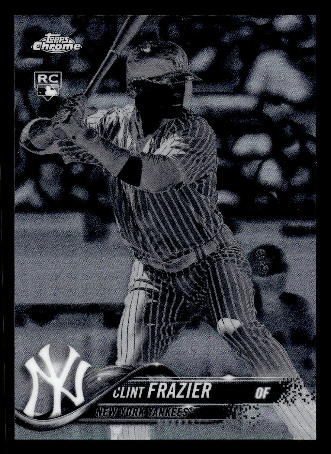 2018 Topps Chrome #148 Clint Frazier Negative Refractor RC Rookie