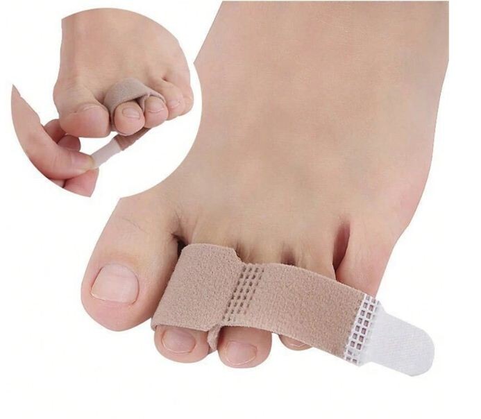 1x Alisador de dedos Corrector de férulas Soporte de juanete Martillo Separador Gel Hallux