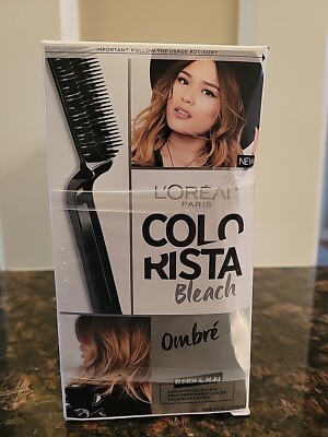 3 ( Three) Boxes L' OREAL COLO RISTA Powder Bleach  Ombre Haircolors W/  Brush.