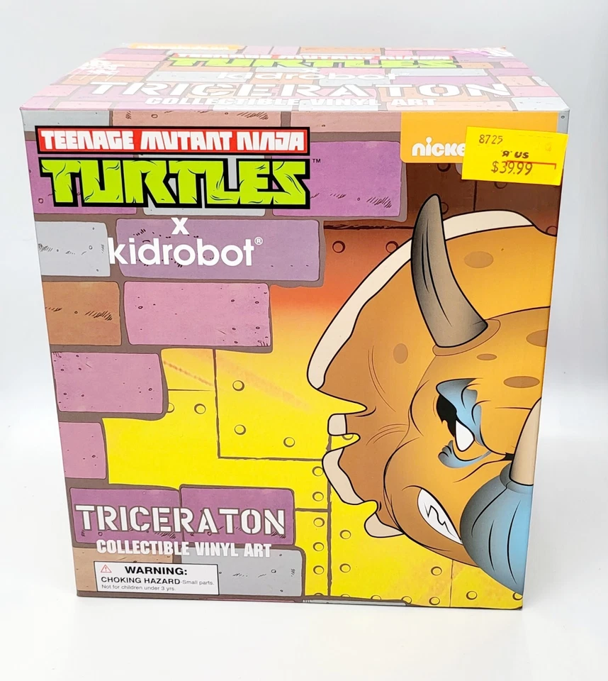 Kidrobot TMNT Teenage Mutant Ninja Turtles 7 inch Triceraton Varient w Box - Image 2 of 3