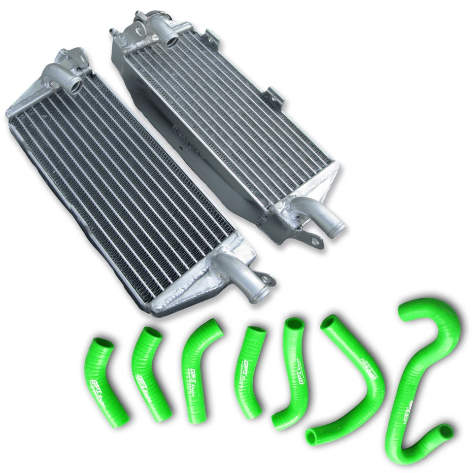 Radiador de aluminio y manguera negra para 84-87 HUSQVARNA HUSKY AE/CR/WR/XC 400/430/500 Foto 4 de 4