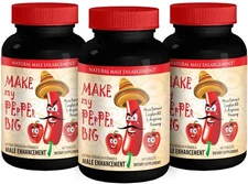 Testosterone booster for men - MAKE MY PAPER BIG 2170mg - 3 Bottles 180 Capsules