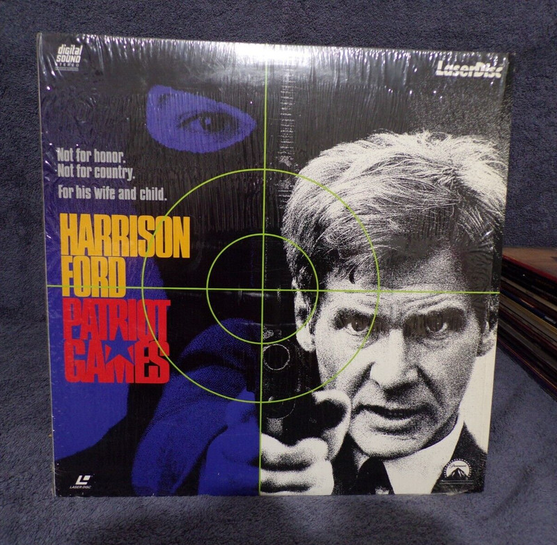Harrison Ford Patriot Games Thriller Laserdisc Home Movie