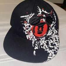 Disney Parks Mickey Mouse Fitted Cap Hat Youth Embroidered