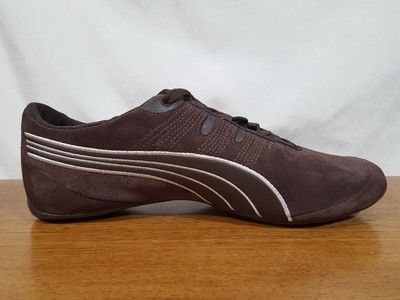 Women's PUMA Sport Lifestyle Athletic Shoes Brown Suede Leather Pink Logo -  Sz 8 | eBay