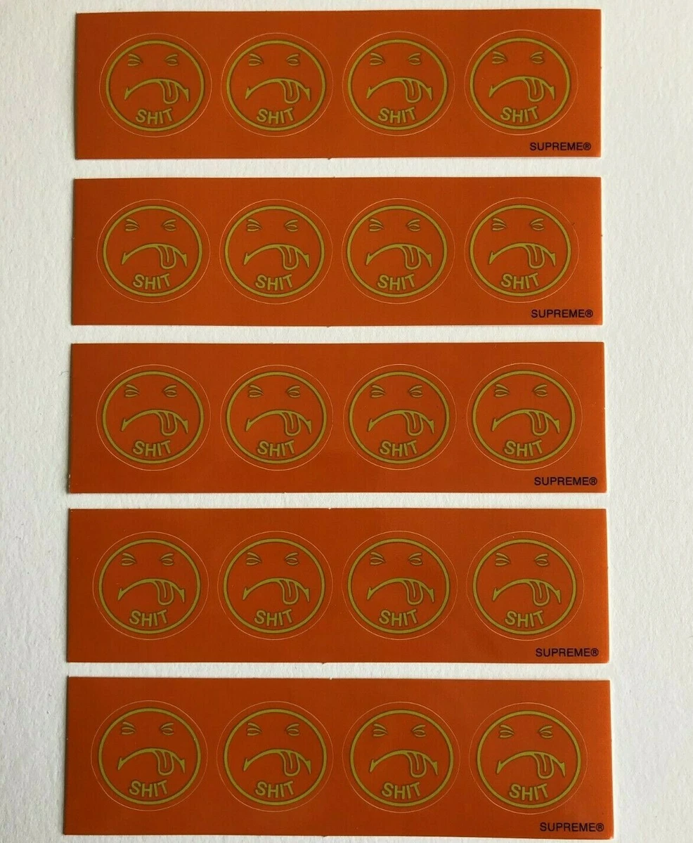 Orange hotsell supreme sticker