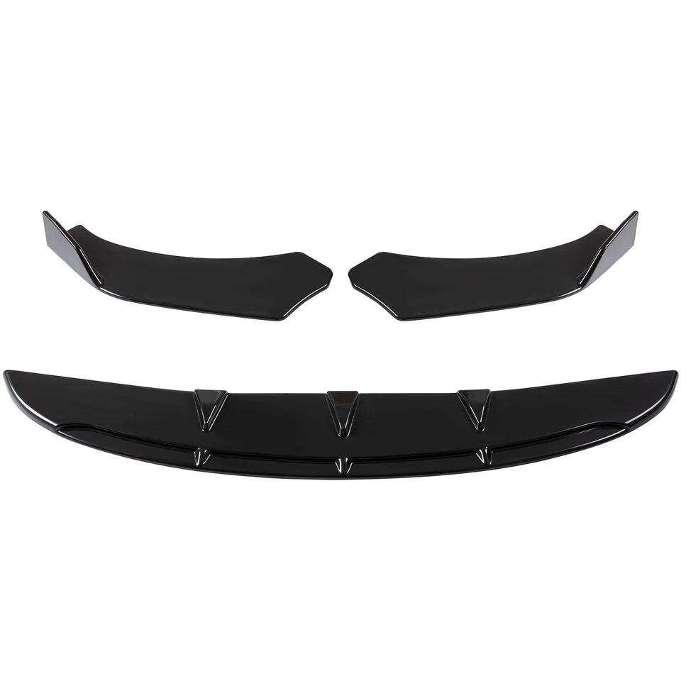 Front Bumper Lip Spoiler Lower Splitter Chin Glossy Black For Chevrolet Camaro Foto 2 de 4