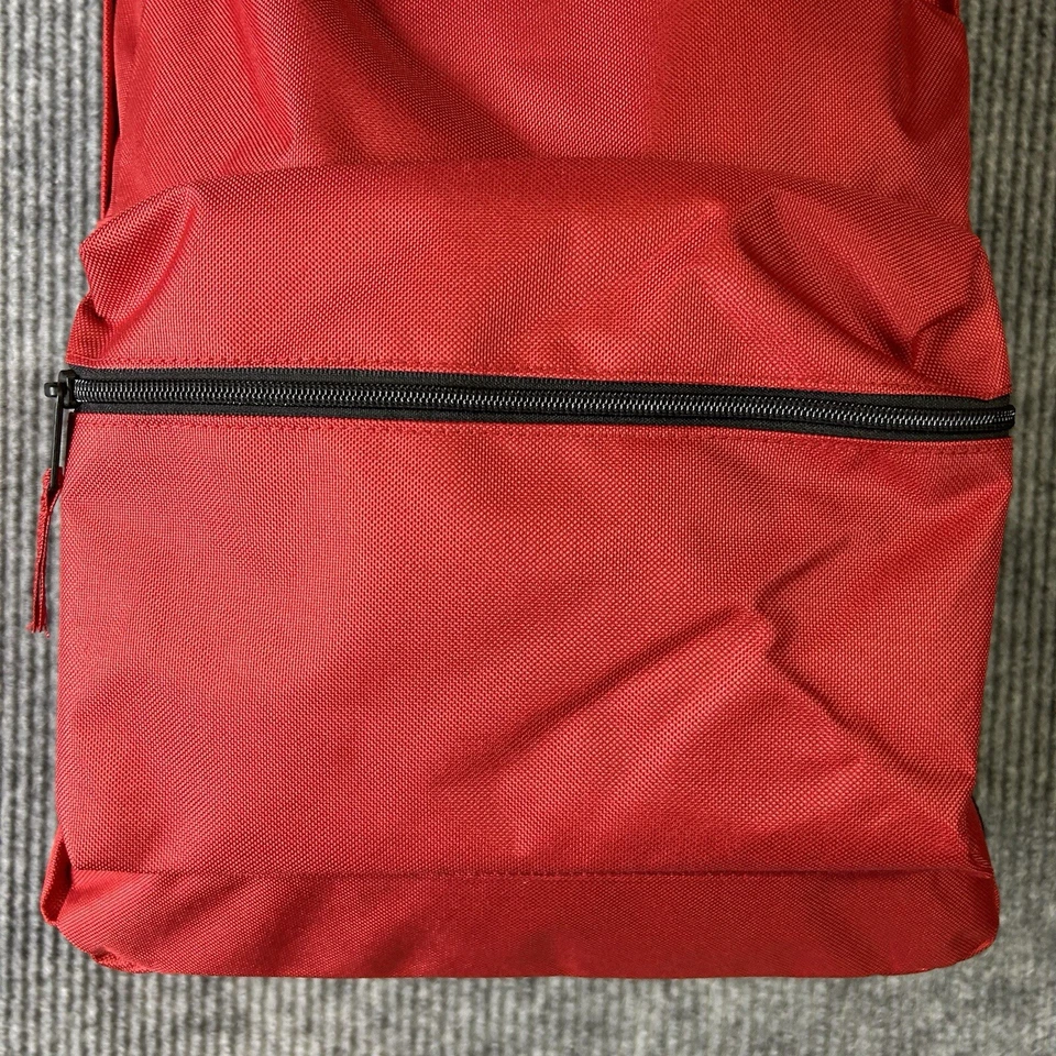 Nueva Mochila Dickies Roja 2 Bolsillos Botella de Agua Bolsillo Lateral Escuela Todos los Días Foto 2 de 4