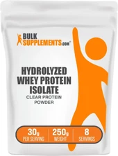 Hydrolyzed Whey Protein Isolate Powder - 30G per Serving - 250 Grams (8.8 Oz) - 