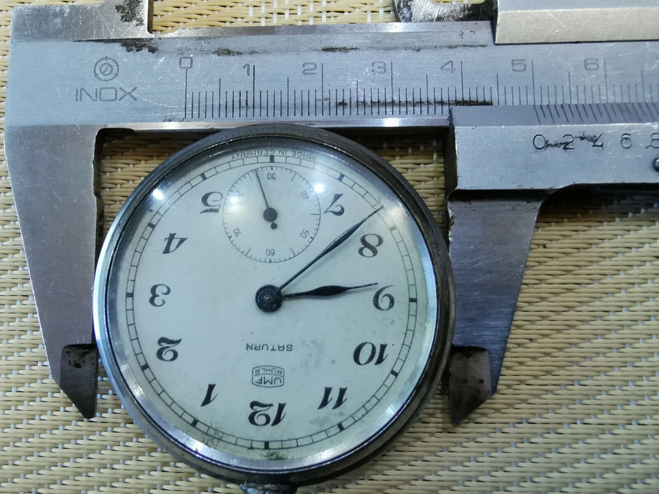 RELOJ BOLSILLO ALEMANIA VINTAGE UMF, RUHLA, SATURN Foto 3 de 3