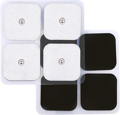 40x Snap On Replacement Electrode Pads For TENS Unit Self Adhesive 2''x2''