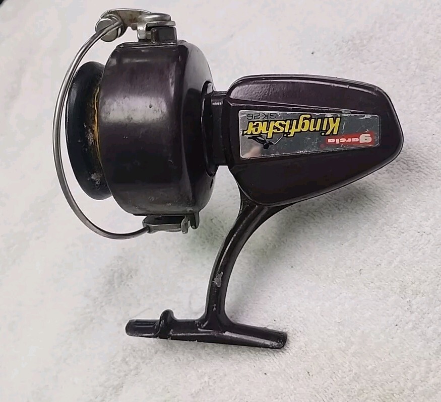 VINTAGE Garcia Kingfisher GK-26 Spinning Fishing Reel, WORKS