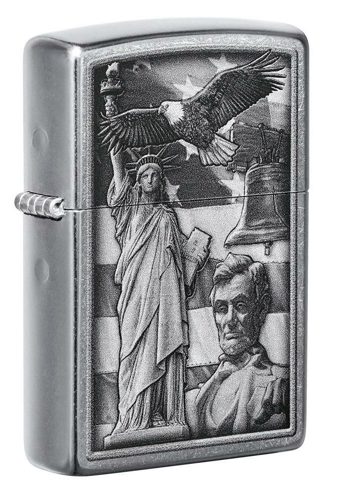 Zippo Windproof American Icon Lighter Statue of Liberty & Abe