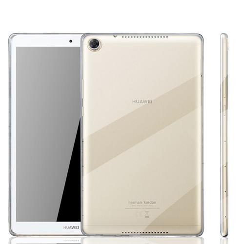 Huawei MediaPad M5 Lite 8.0 durchsichtige Tablethülle Schutzcase Transparent Neu - Bild 1 von 4