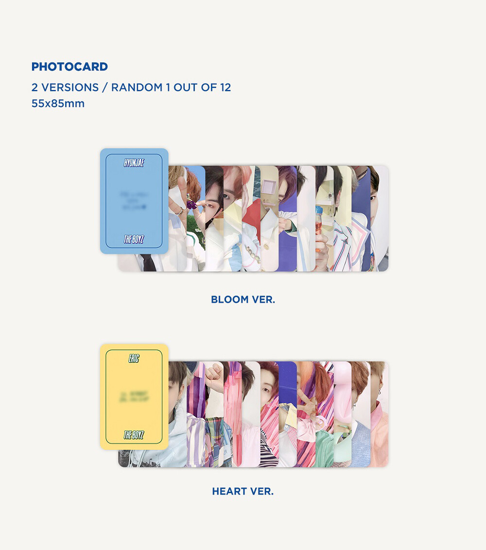 THE BOYZ] Bloom Bloom / Bloom(Blue) Ver. / Official Photocard