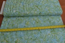 By 1/2 Yd, Blue Green Cream Batik, Indonesia, Hoffman/G-2223-S04, Montego, B469