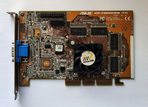 Asus AGP-V3800M nVidia Riva TNT2 32MB AGP VGA Card  - Test OK! 574 - Picture 1 of 4