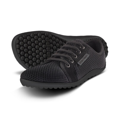 LEGUANO Aktiv lavaschwarz   Barfußschuhe leichter Sneaker Unisex Damen Herren