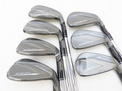 New RH TaylorMade Stealth Black Iron Set 5-AW Project X 6.0 Stiff