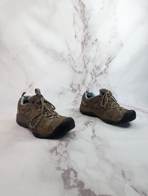 Keen Shoes Womens Tennis Shasta Tan Brown Hiking Low Top Sneaker 52001  SHBL