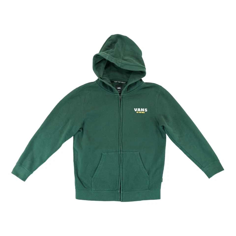 Vans Off The Wall Young Mountain Sk8 Full-Zip Hoodie Sweater Large Green - Image 2 of 4
