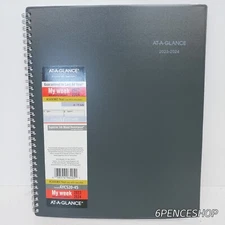 AT-A-GLANCE DayMinder Academic Planner, Charcoal 2023-2024
