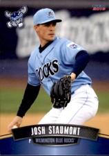 2016 Wilmington Blue Rocks Choice #1 Josh Staumont La Habra California CA Card
