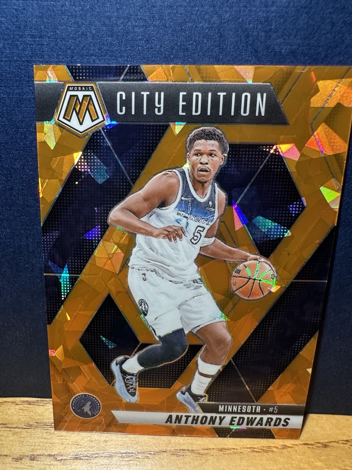 2024-25 Panini Mosaic Anthony Edwards Orange Ice 49/49 #279 City Edition