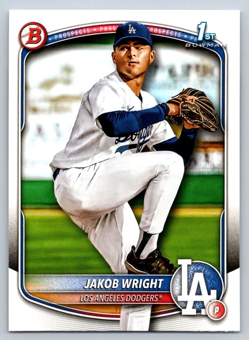 2025 Bowman - 1st Bowman - Jakob Wright - BP-143 - Los Angeles Dodgers