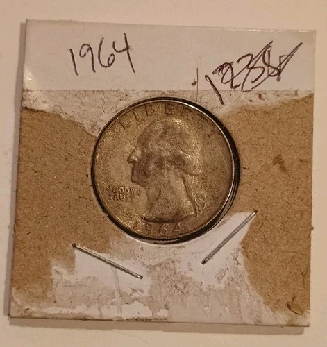 1964 Washington Quarter 90-silver