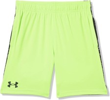 Under Armour Boy's UA TECH Blocked Print Short, 321-Bright Green