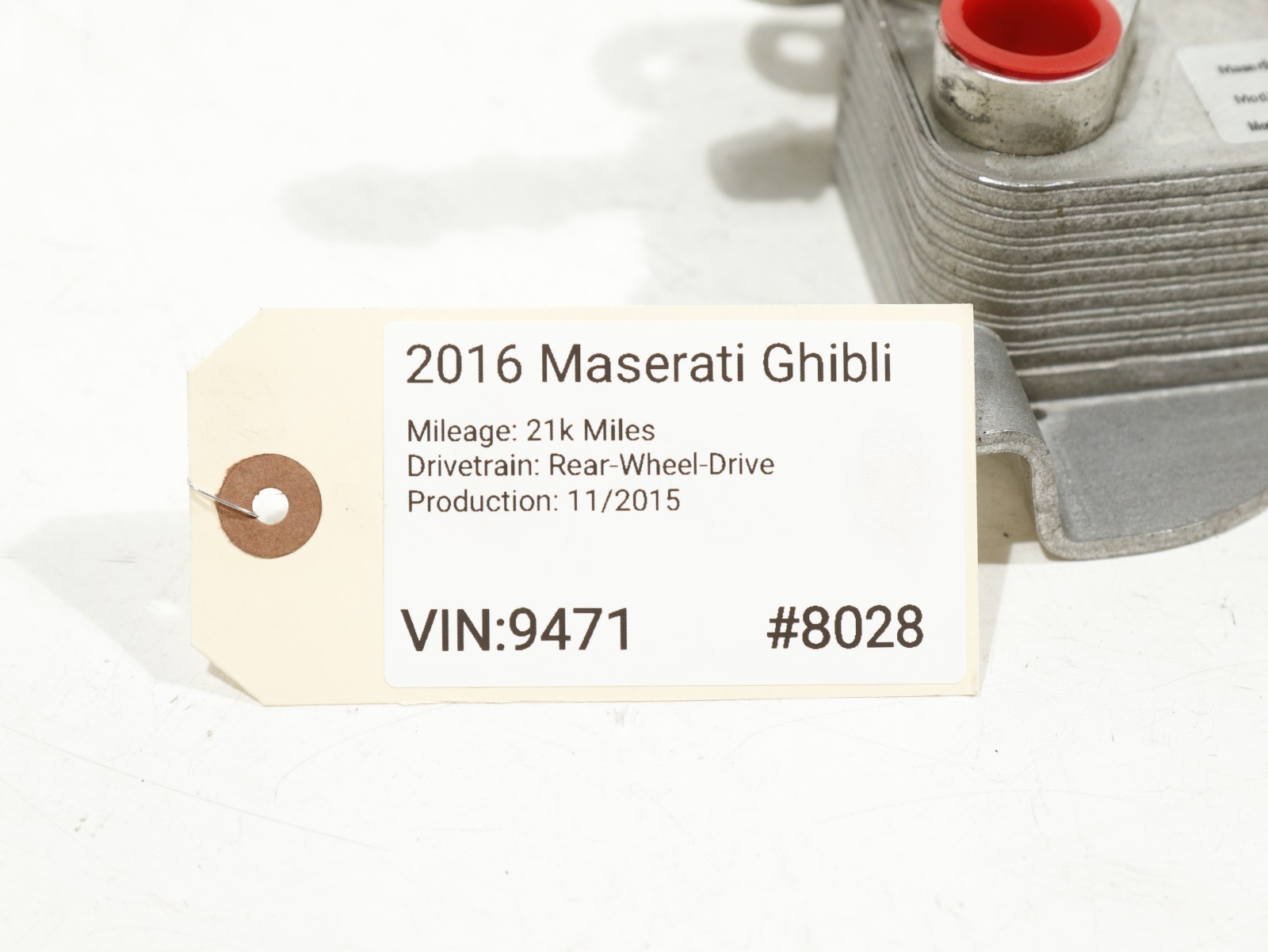 14-20 Maserati Ghibli 3.0L Automatic Transmission Oil Cooler 670034967 OEM 21K