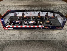Burago Oracle Red Bull Racing Formula 1 F1 1:43 Scale Die Cast Metal Car Set New