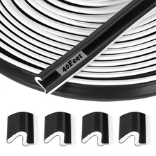 40 Feet Long Reach Door Weather Stripping Door Seal Strip, New Upgraded V-Sha...