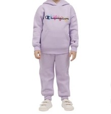 NWT Champion Girl's Fleece Hoodie  Joggers 2-Piece Set, Light Purple Size 6