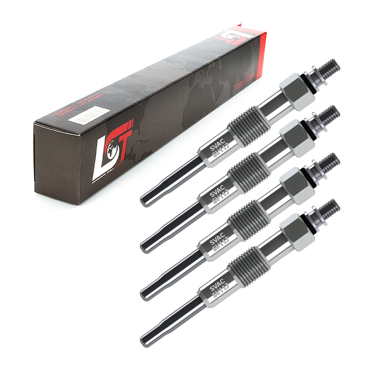 4x Glow Plugs Rod Glow Plugs 11 Volts for FIAT CROMA 154 1.9TD