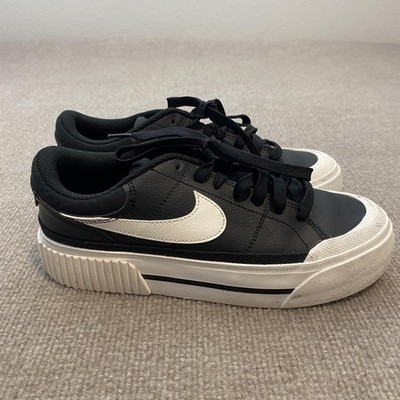 Nike Blazer Low Platform Shoes Womens Size 6.5 Black DM7590-001 Sneakers